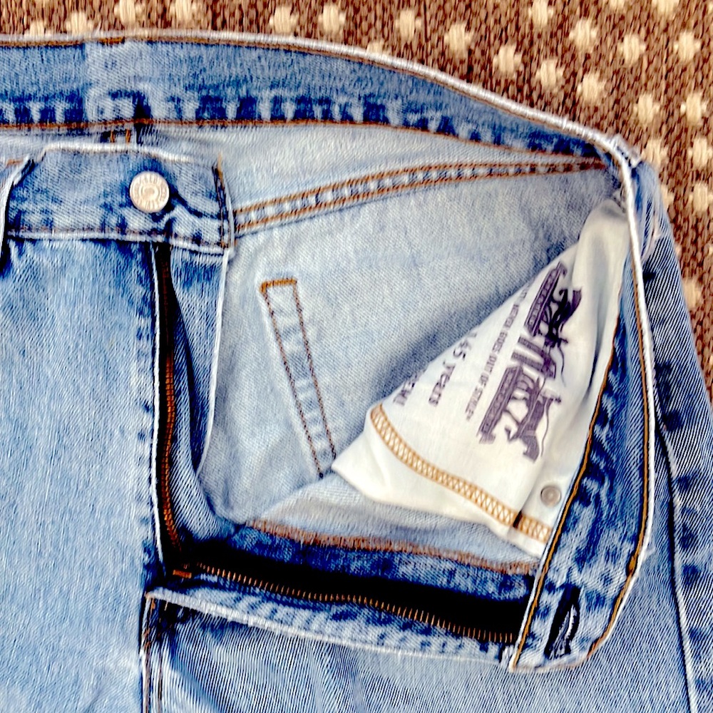 Levi’s men’s 505 regular fit jeans, no stretch,straight leg, original zipper fly - Picture 6 of 8